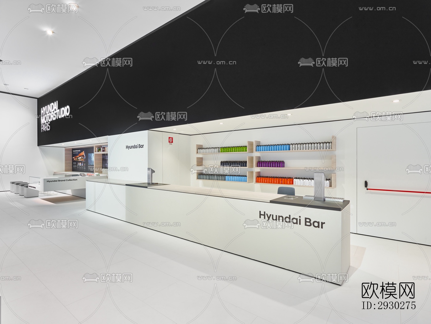 现代展览展厅效果图下载（渲染图4）