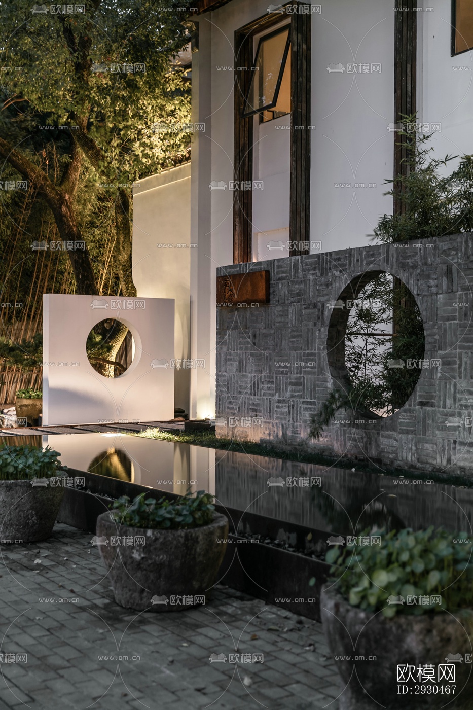 中式酒店民宿效果图下载（渲染图4）