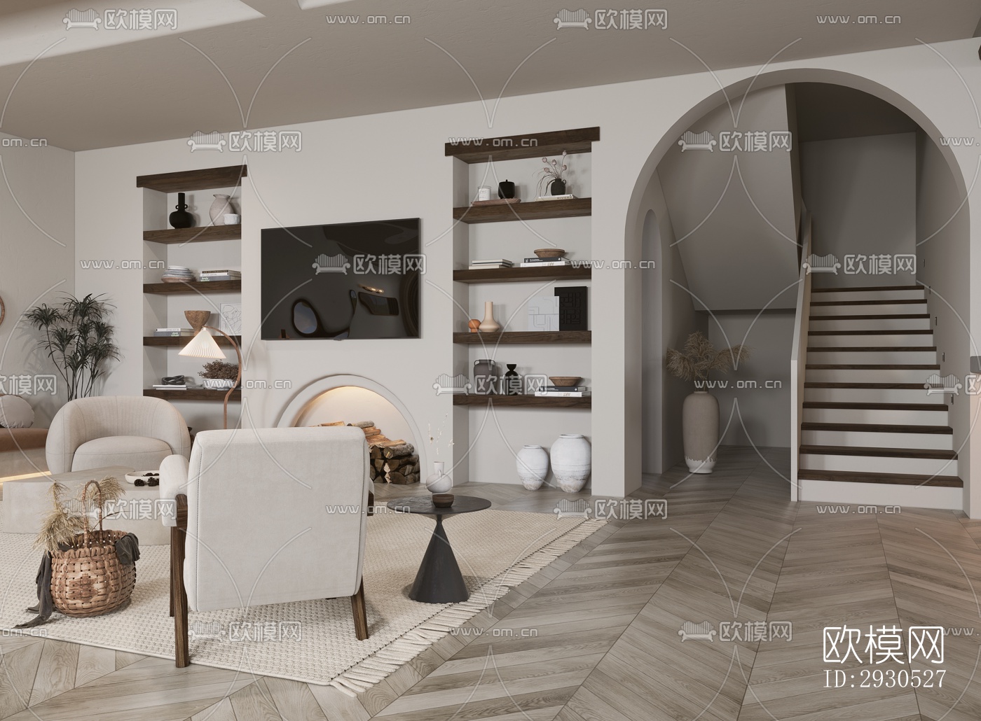 侘寂酒店民宿效果图下载（渲染图4）