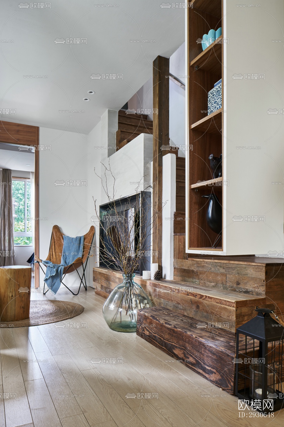 现代酒店民宿效果图下载（渲染图2）