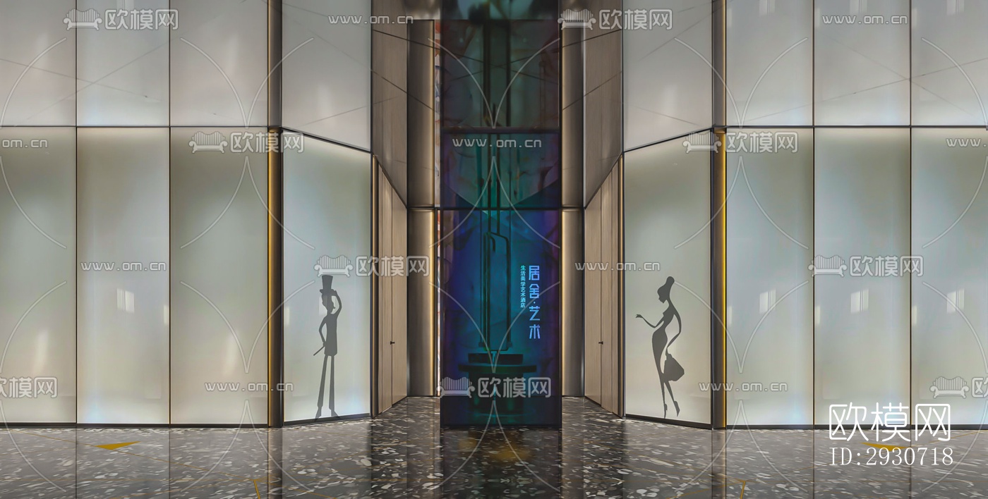 现代酒店民宿效果图下载（渲染图15）