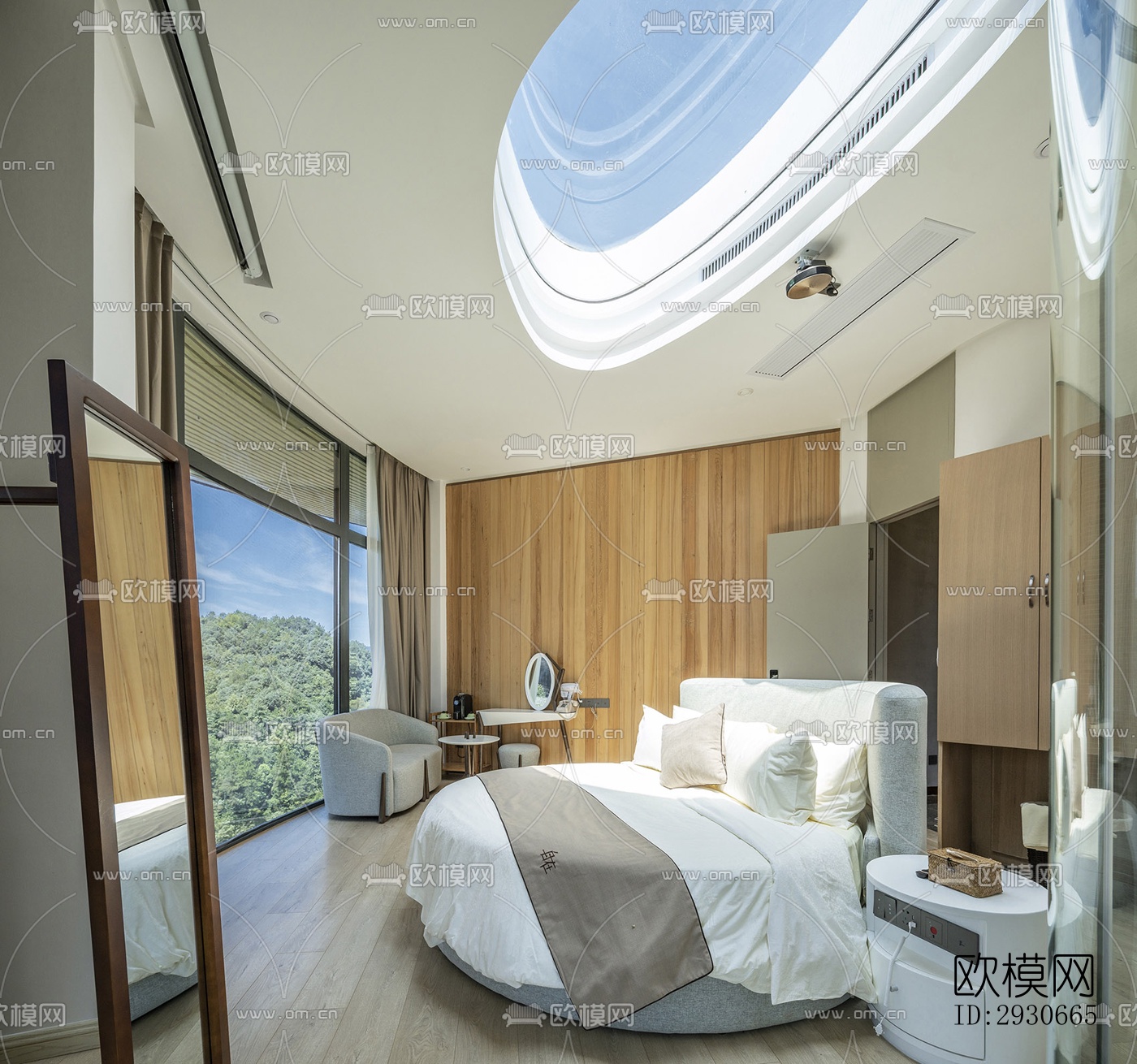 现代酒店民宿效果图下载（渲染图6）