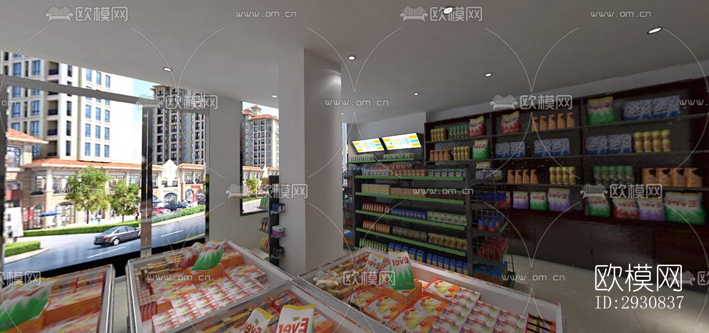 现代零售店铺效果图下载（渲染图2）