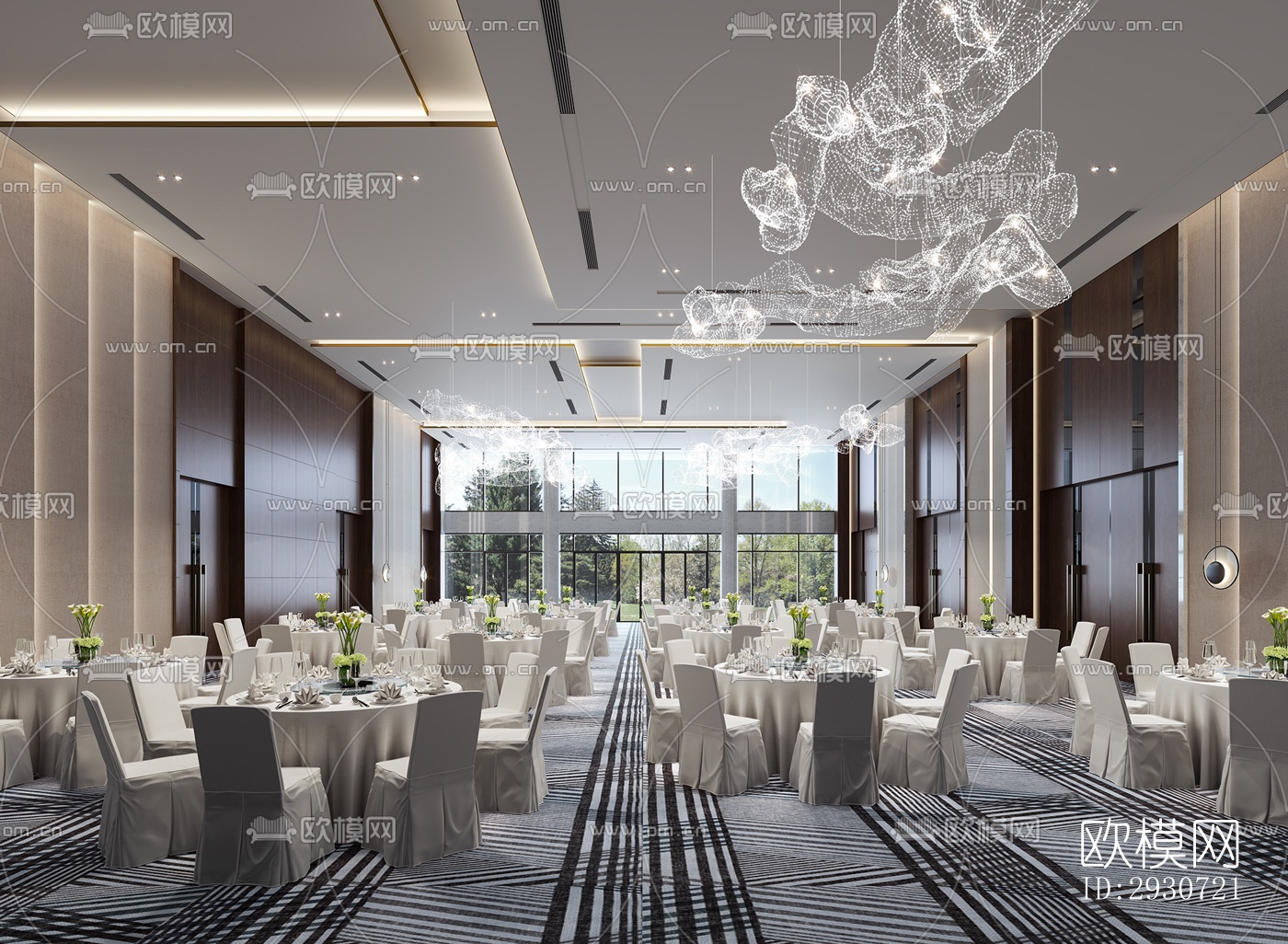 现代酒店民宿效果图下载（渲染图13）