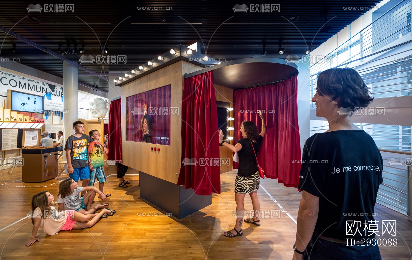 工业风展览展厅效果图下载（渲染图4）