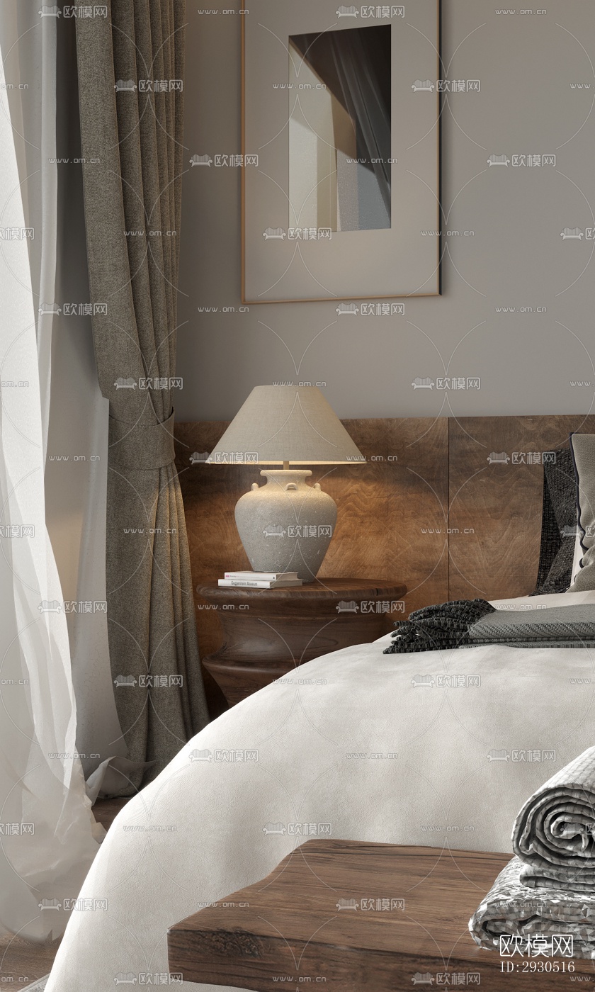 侘寂酒店民宿效果图下载（渲染图7）