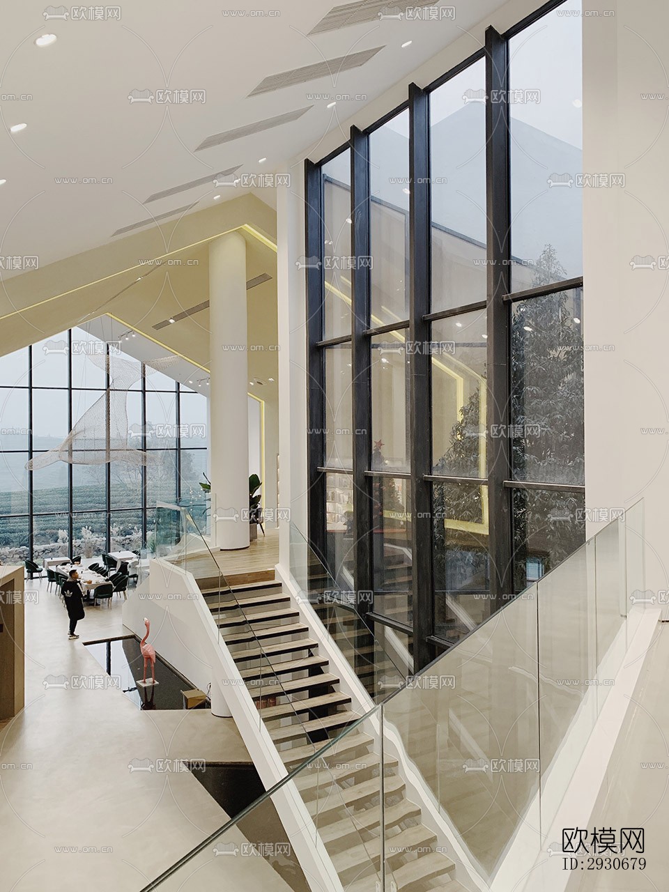 现代酒店民宿效果图下载（渲染图3）