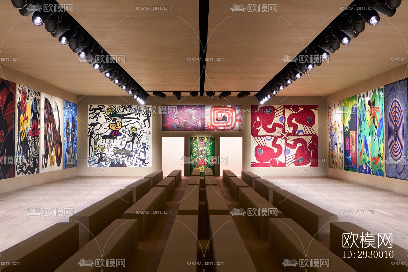 东南亚展览展厅效果图下载（渲染图4）