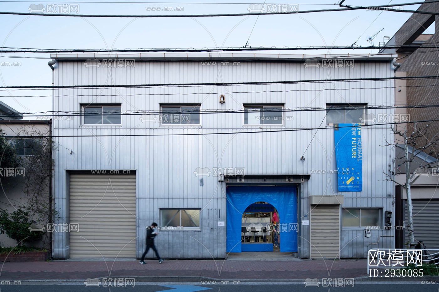 工业风展览展厅效果图下载（渲染图1）