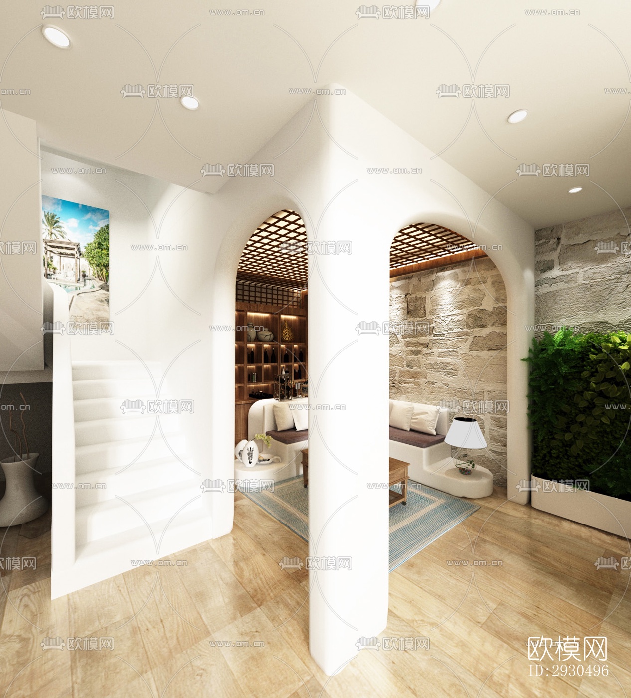 侘寂酒店民宿效果图下载（渲染图6）