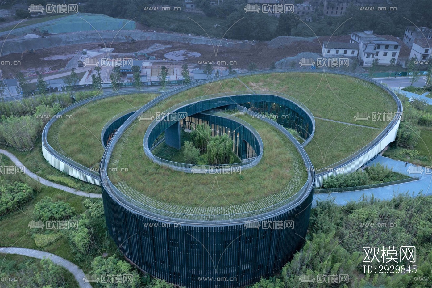 现代文体建筑效果图下载（渲染图12）