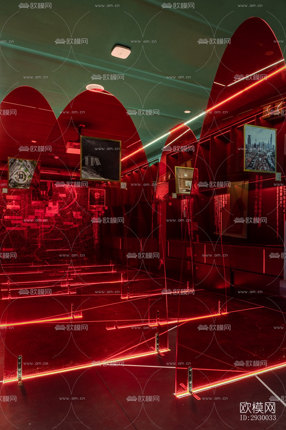 后现代展览展厅效果图下载（渲染图18）