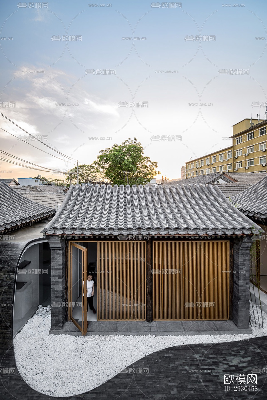 中式酒店民宿效果图下载（渲染图5）