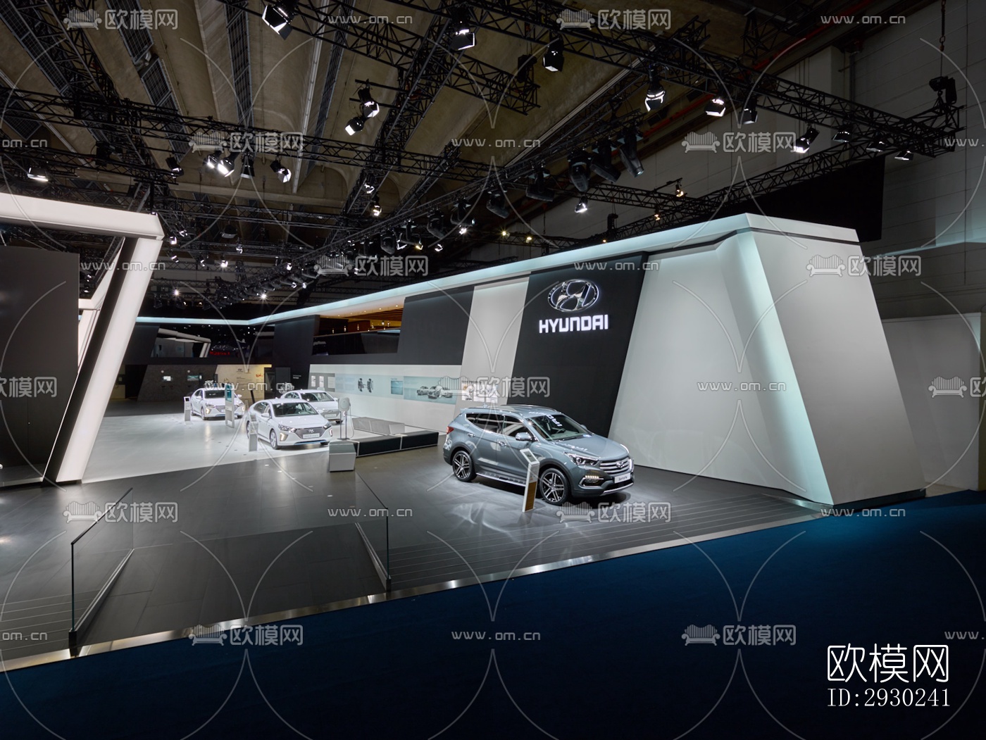 现代展览展厅效果图下载（渲染图8）