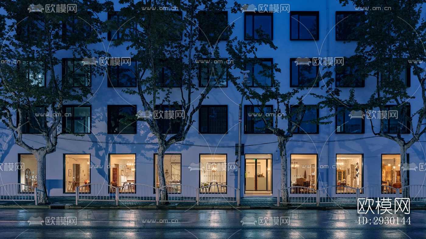 现代展览展厅效果图下载（渲染图3）