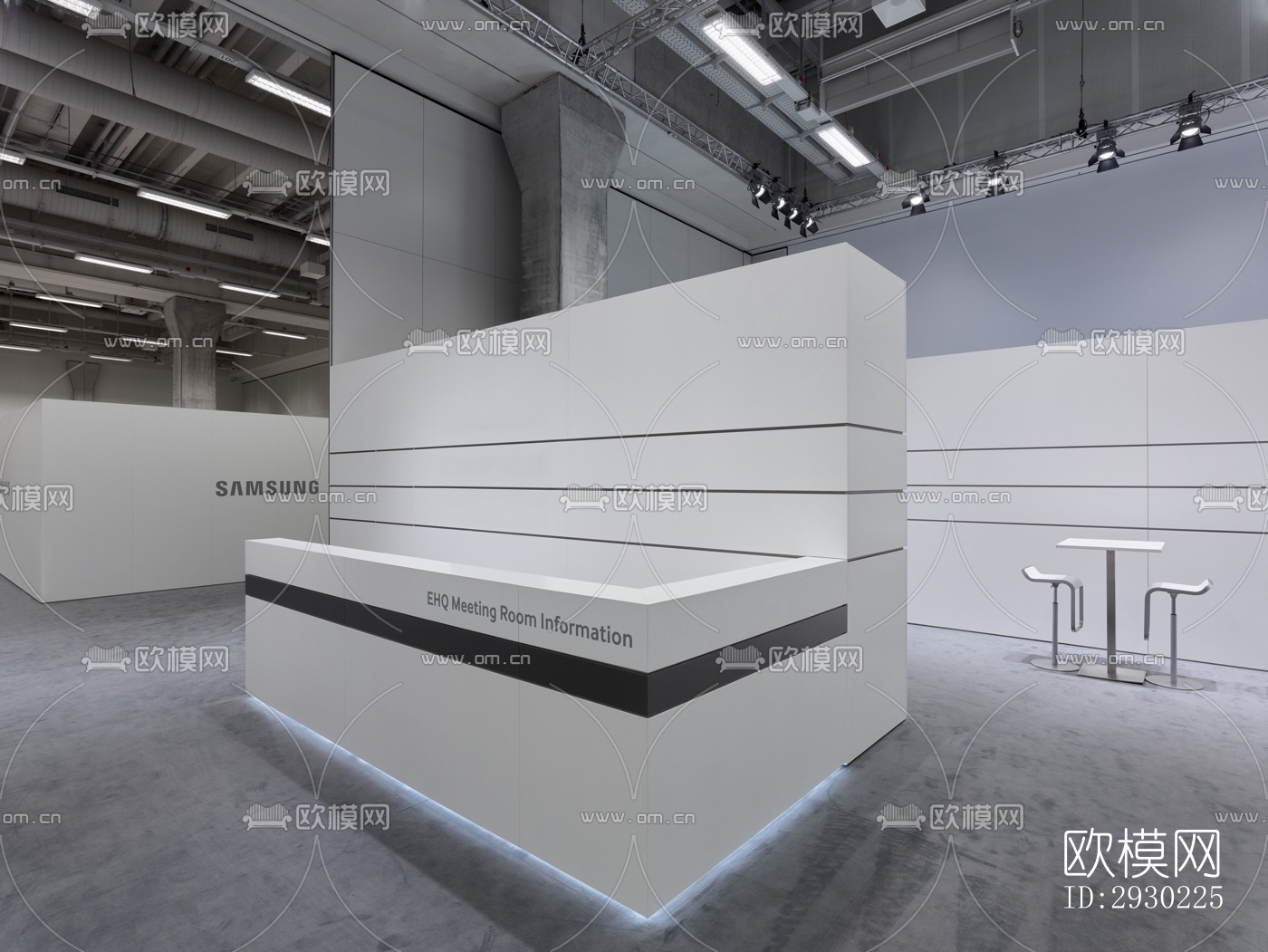 现代展览展厅效果图下载（渲染图4）