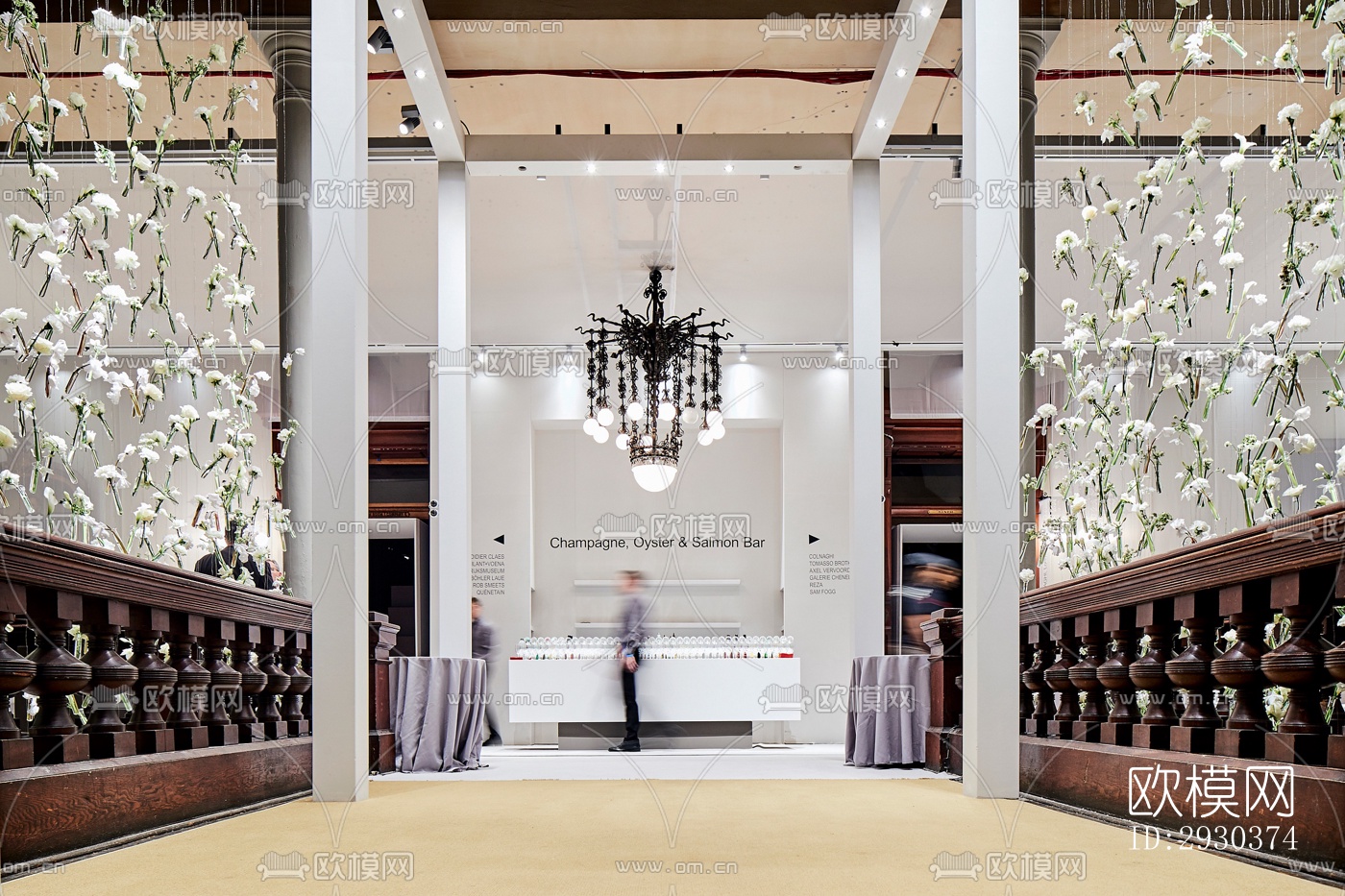 美式展览展厅效果图下载（渲染图7）