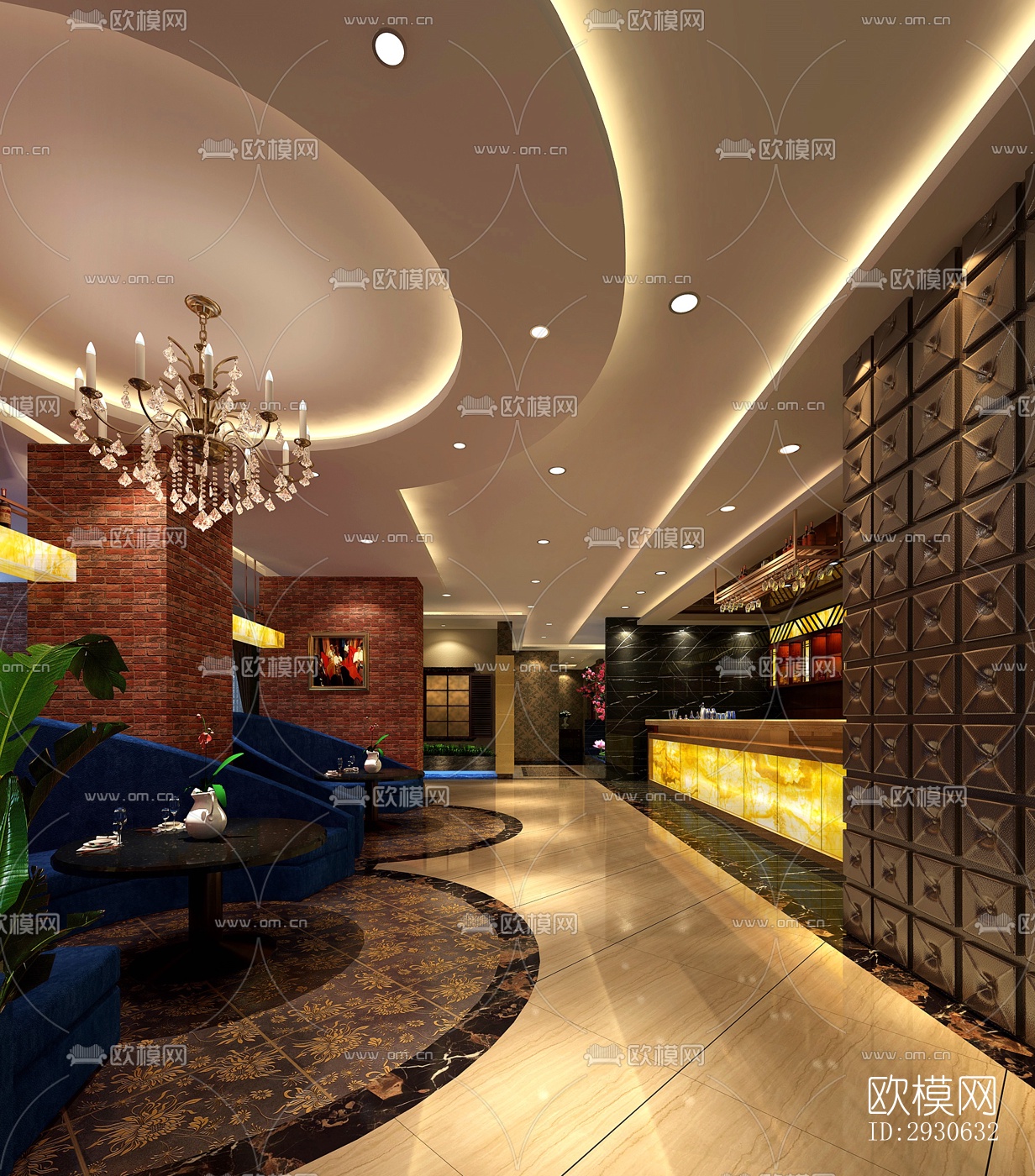 欧式酒店民宿效果图下载（渲染图3）