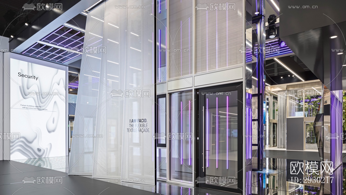 现代展览展厅效果图下载（渲染图10）