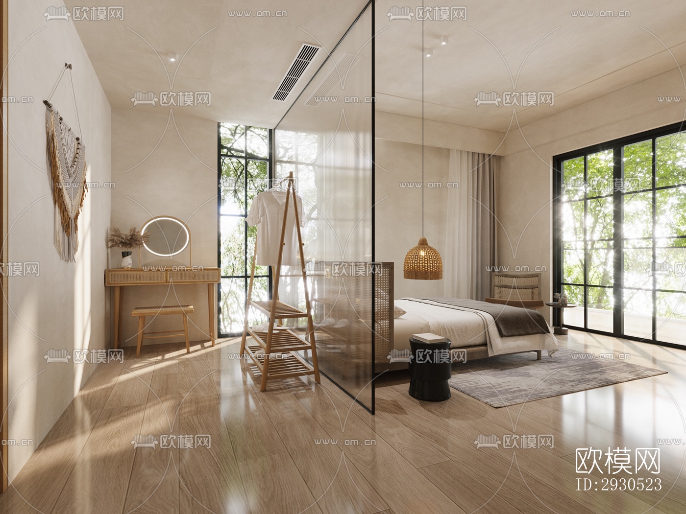 侘寂酒店民宿效果图下载（渲染图3）