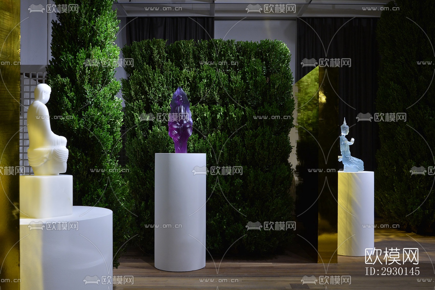 现代展览展厅效果图下载（渲染图13）