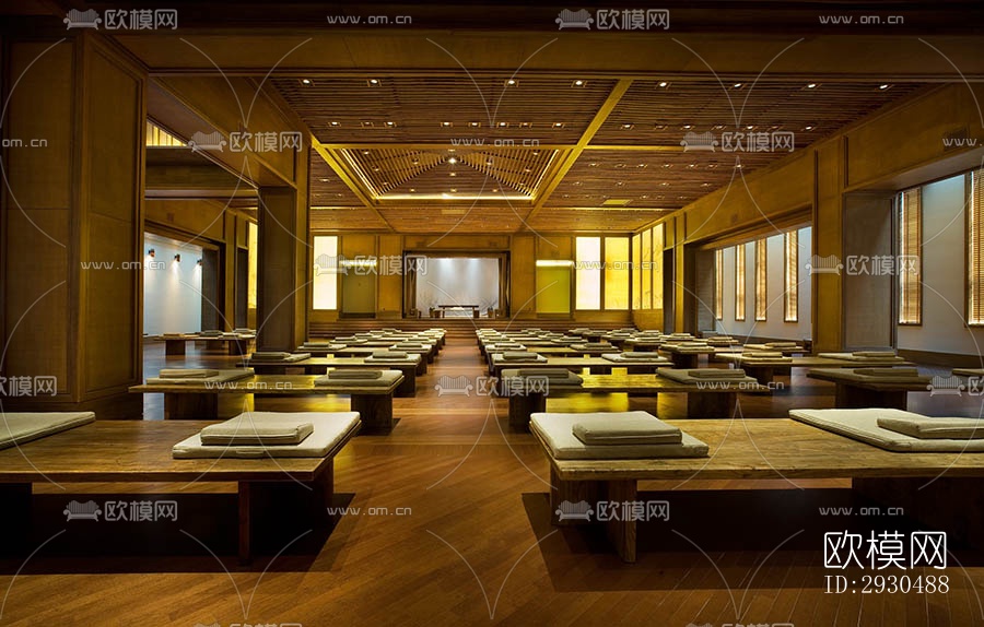 中式酒店民宿效果图下载（渲染图6）