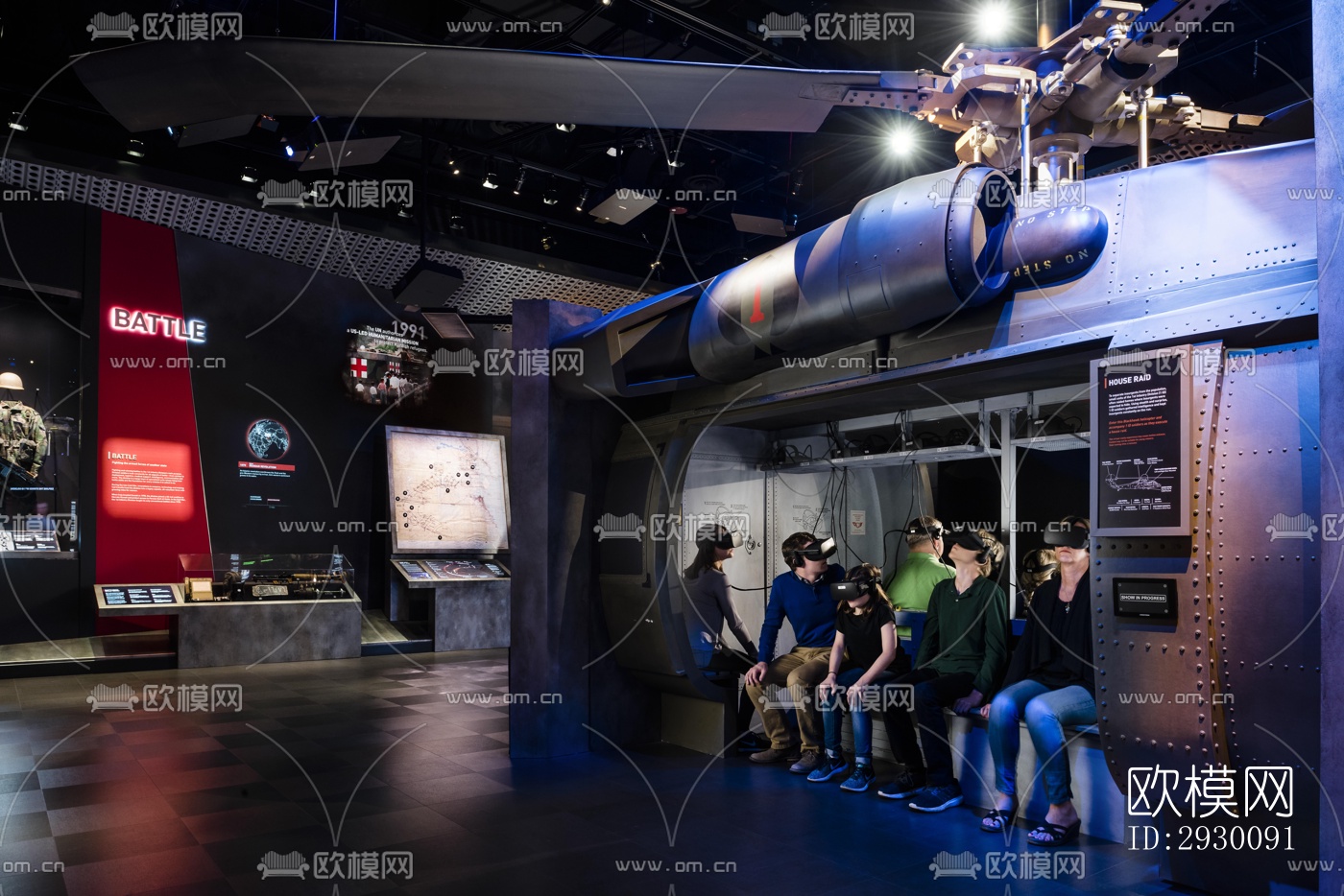 工业风展览展厅效果图下载（渲染图4）