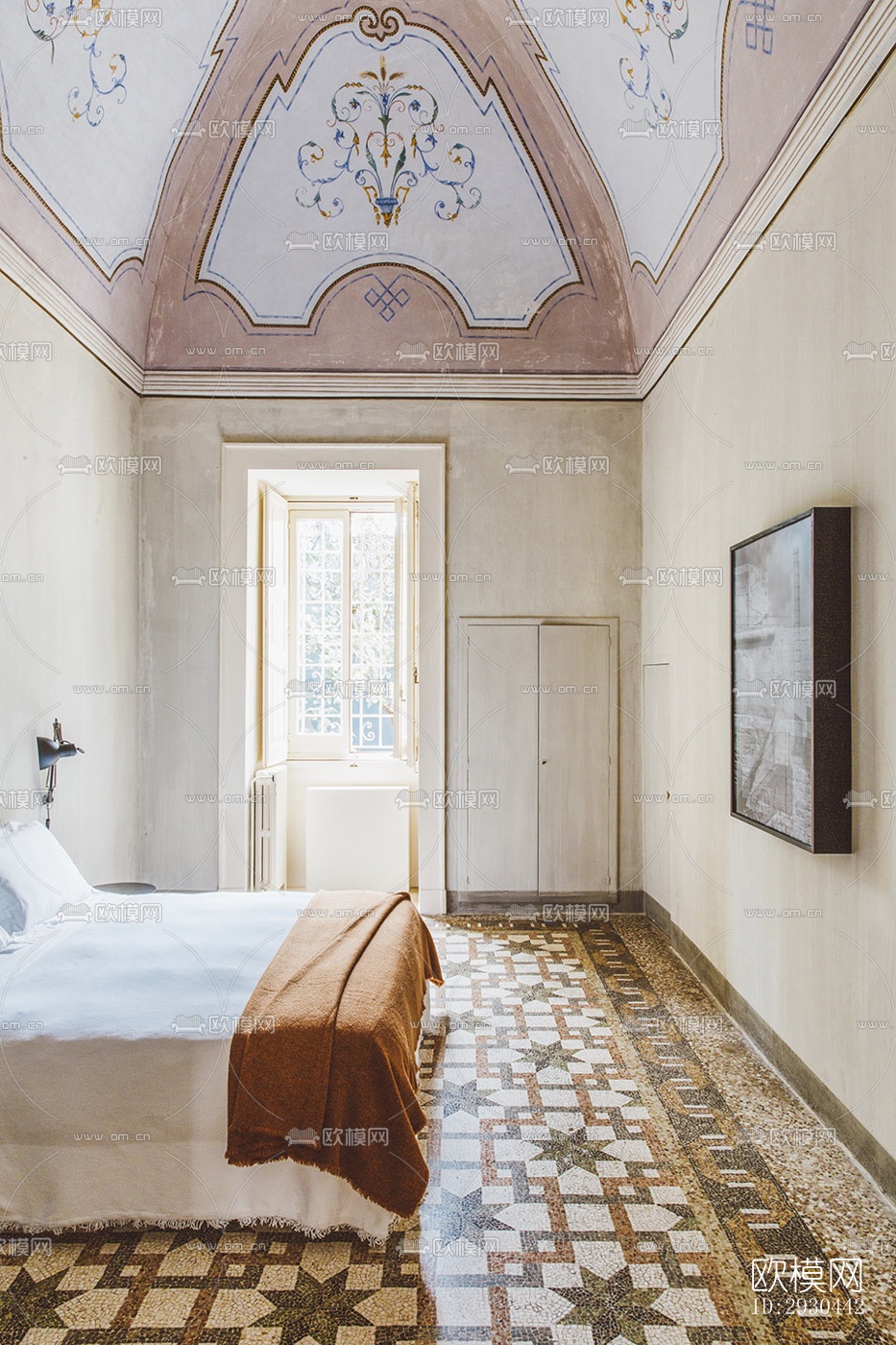 中古风酒店民宿效果图下载（渲染图2）