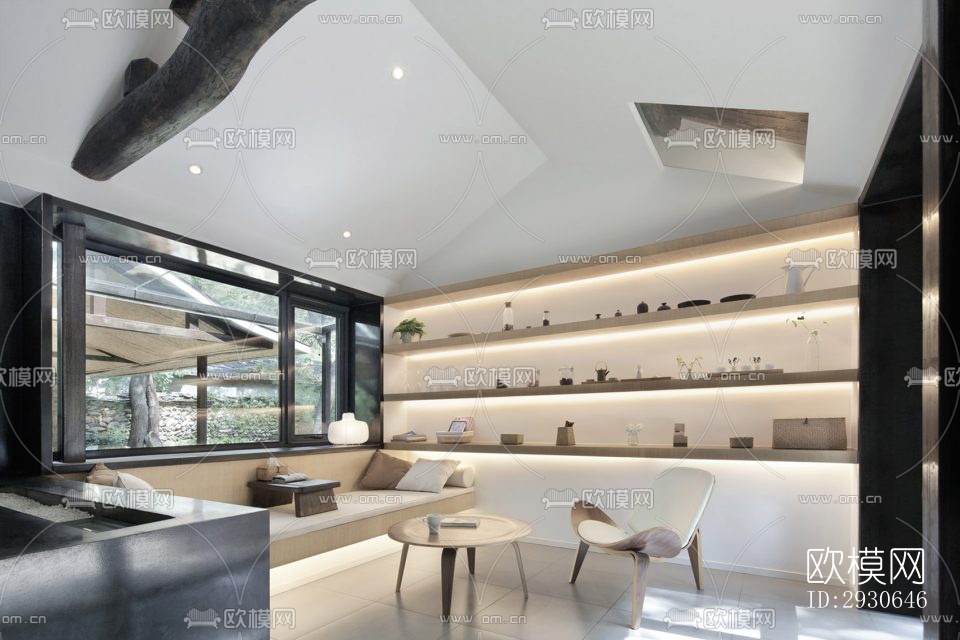 现代酒店民宿效果图下载（渲染图10）