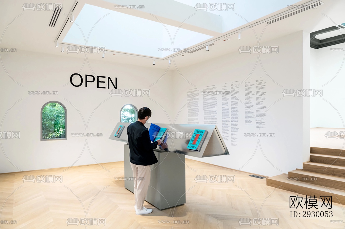 工业风展览展厅效果图下载（渲染图8）