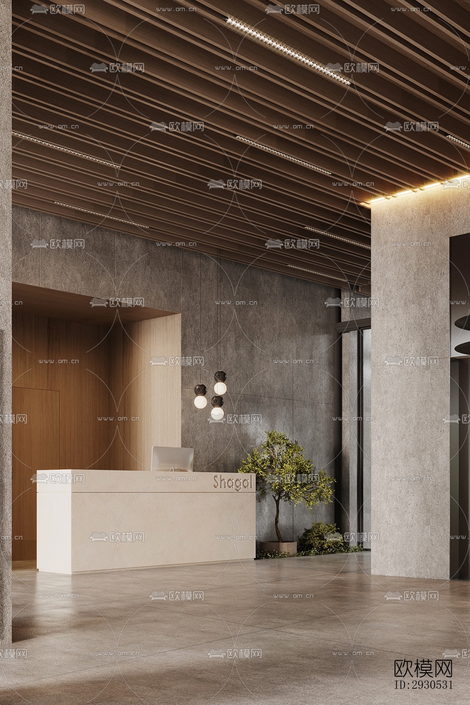 侘寂酒店民宿效果图下载（渲染图8）