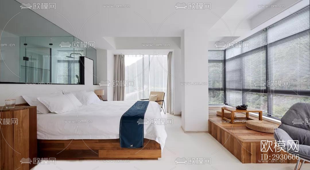 现代酒店民宿效果图下载（渲染图17）