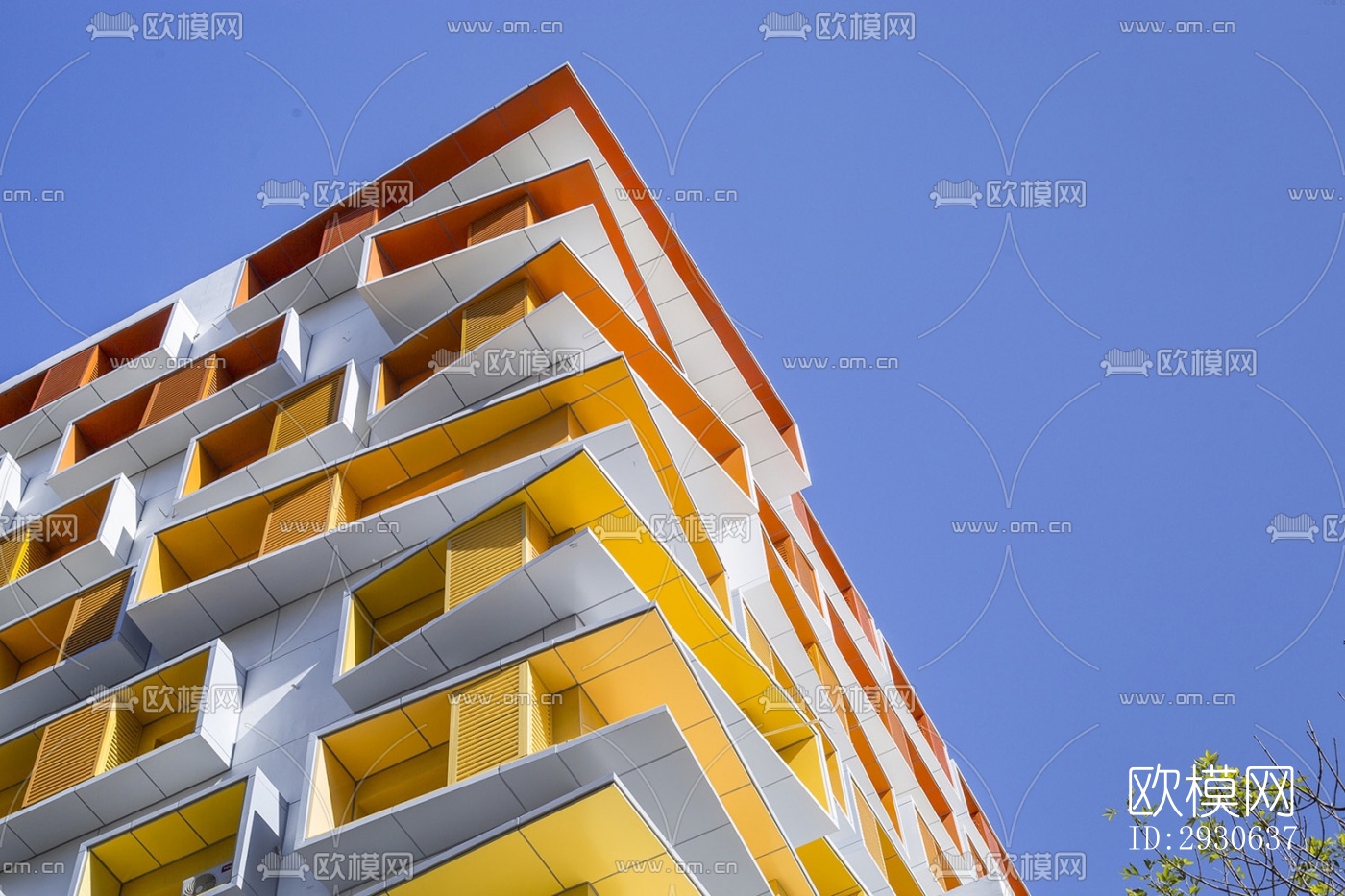 现代酒店民宿效果图下载（渲染图13）