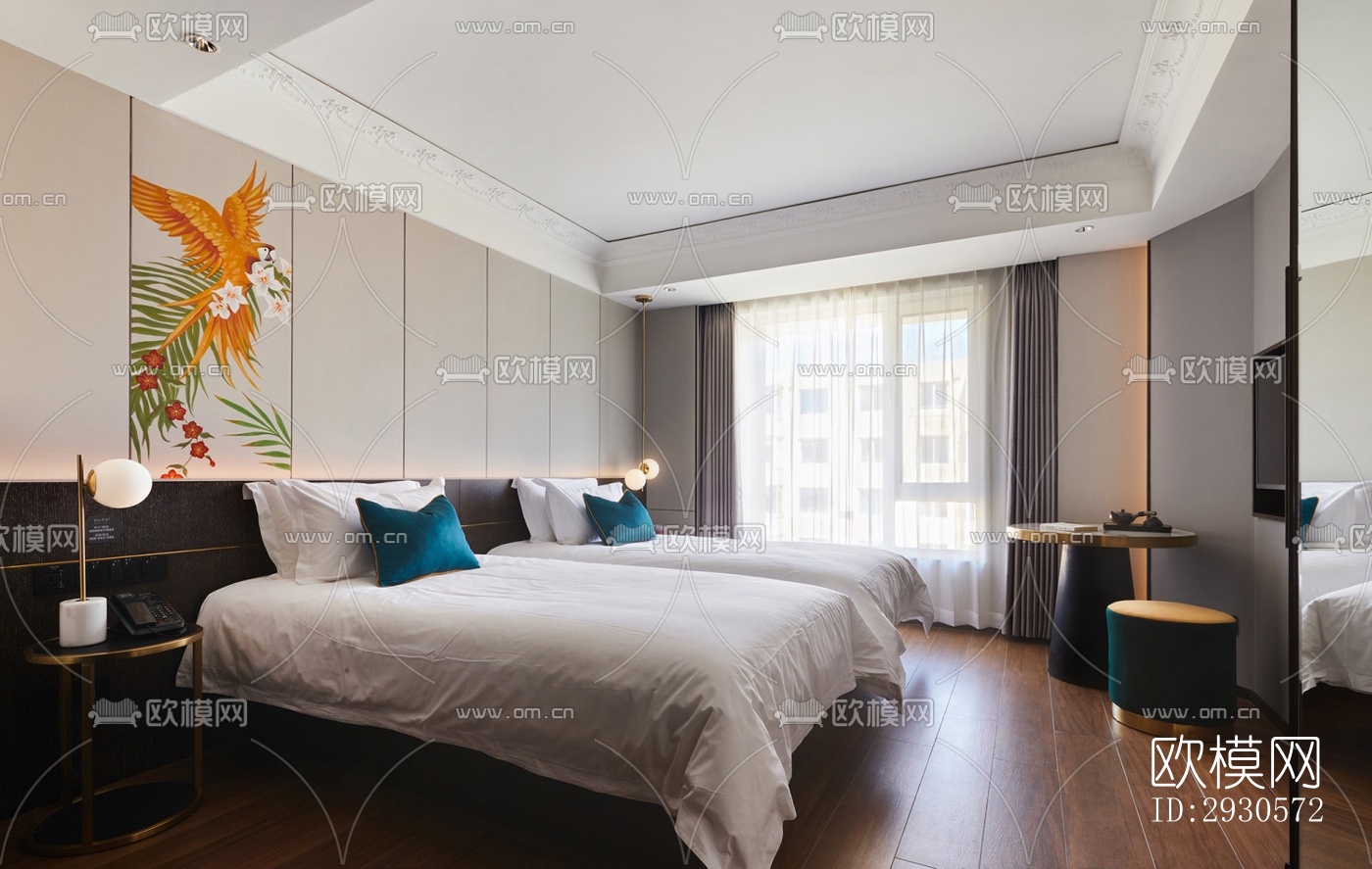 后现代酒店民宿效果图下载（渲染图3）