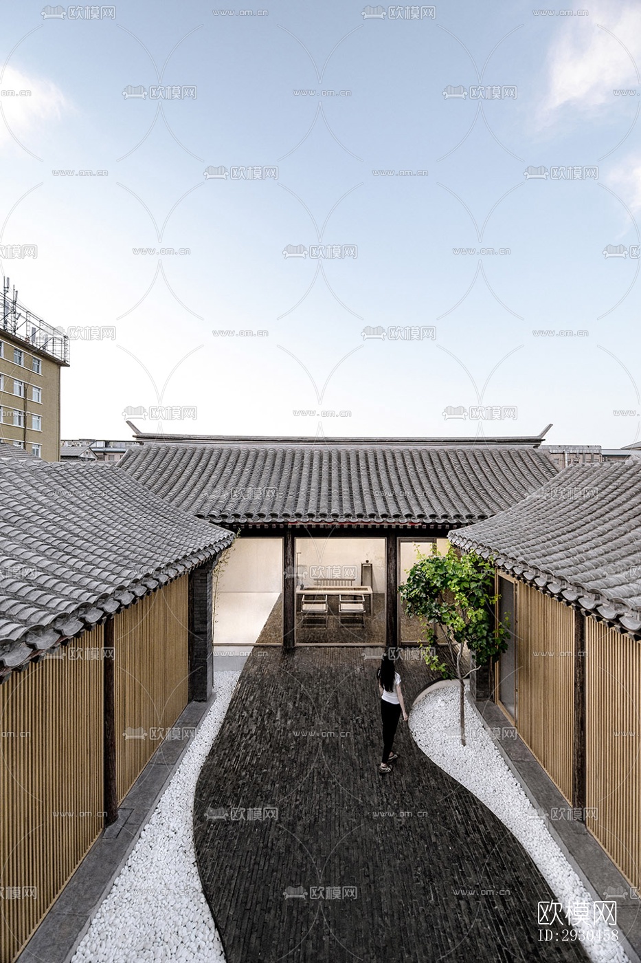 中式酒店民宿效果图下载（渲染图4）