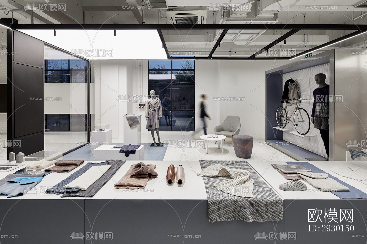 现代展览展厅效果图下载（渲染图9）