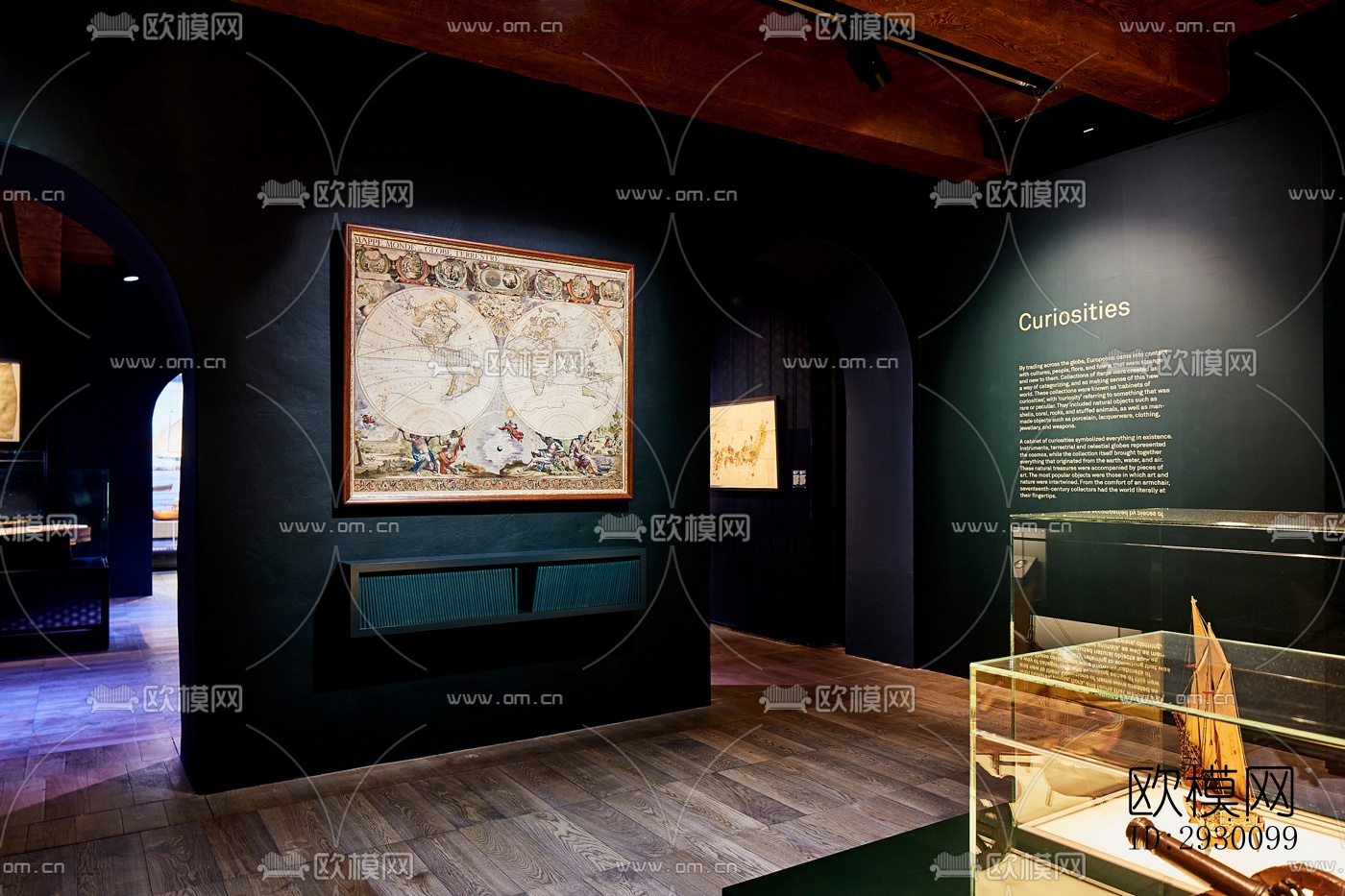 工业风展览展厅效果图下载（渲染图4）