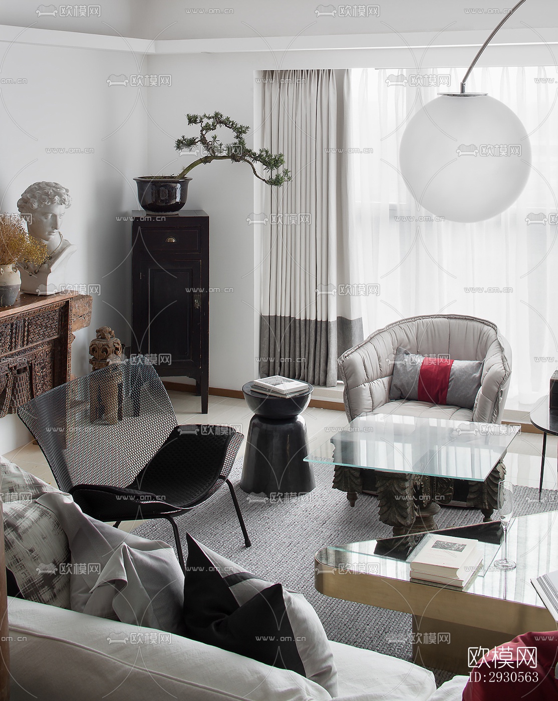 后现代酒店民宿效果图下载（渲染图4）