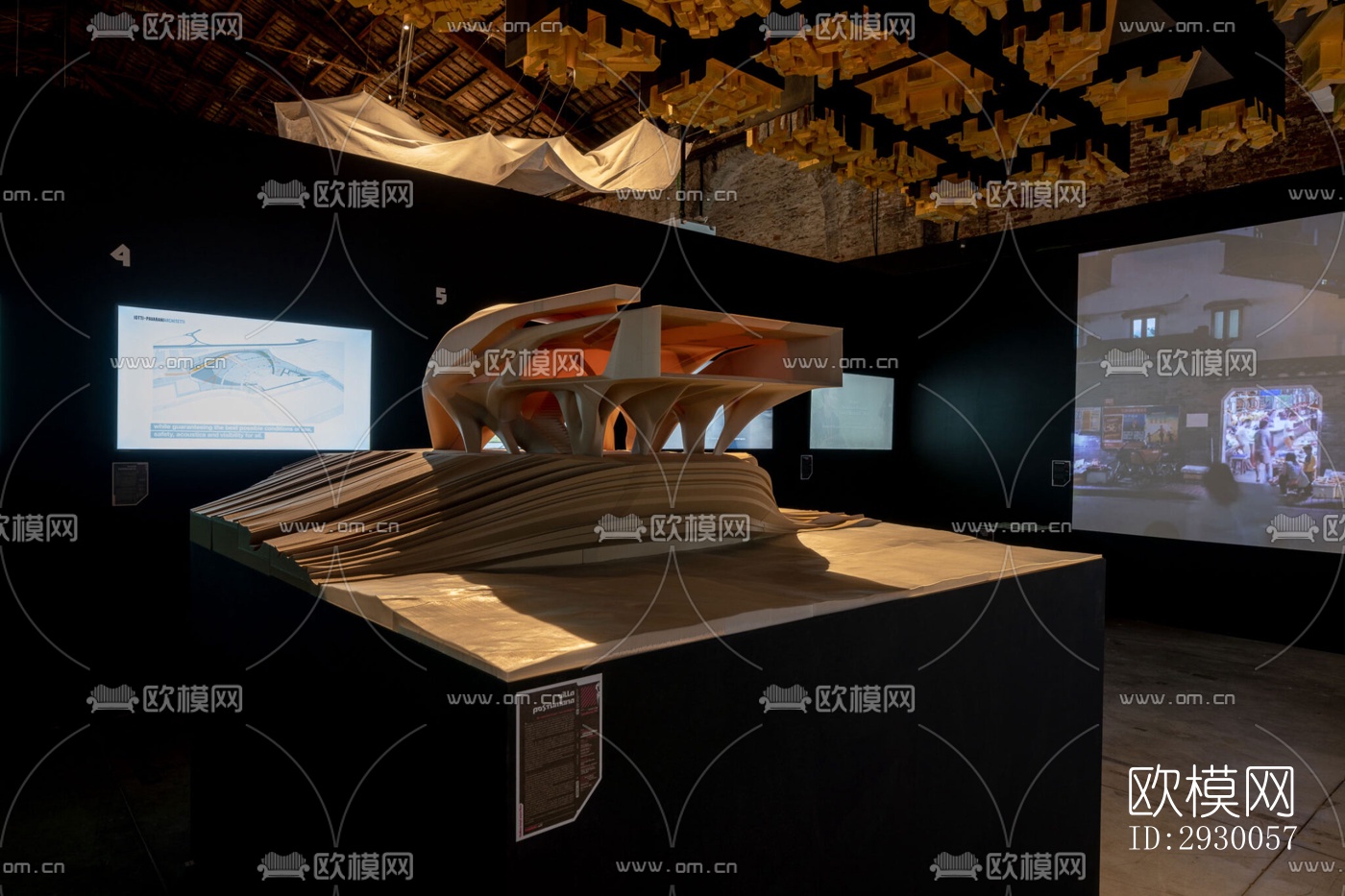 工业风展览展厅效果图下载（渲染图7）