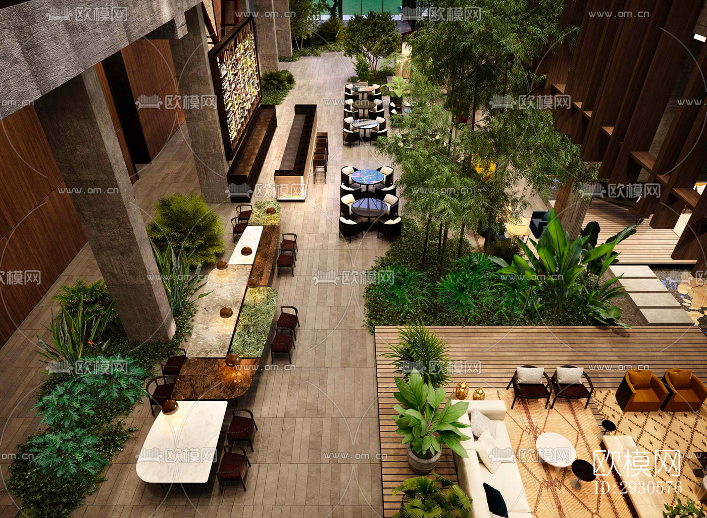 后现代酒店民宿效果图下载（渲染图5）