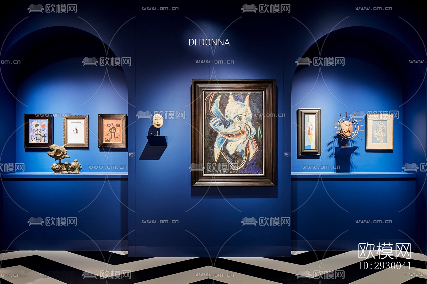 后现代展览展厅效果图下载（渲染图4）