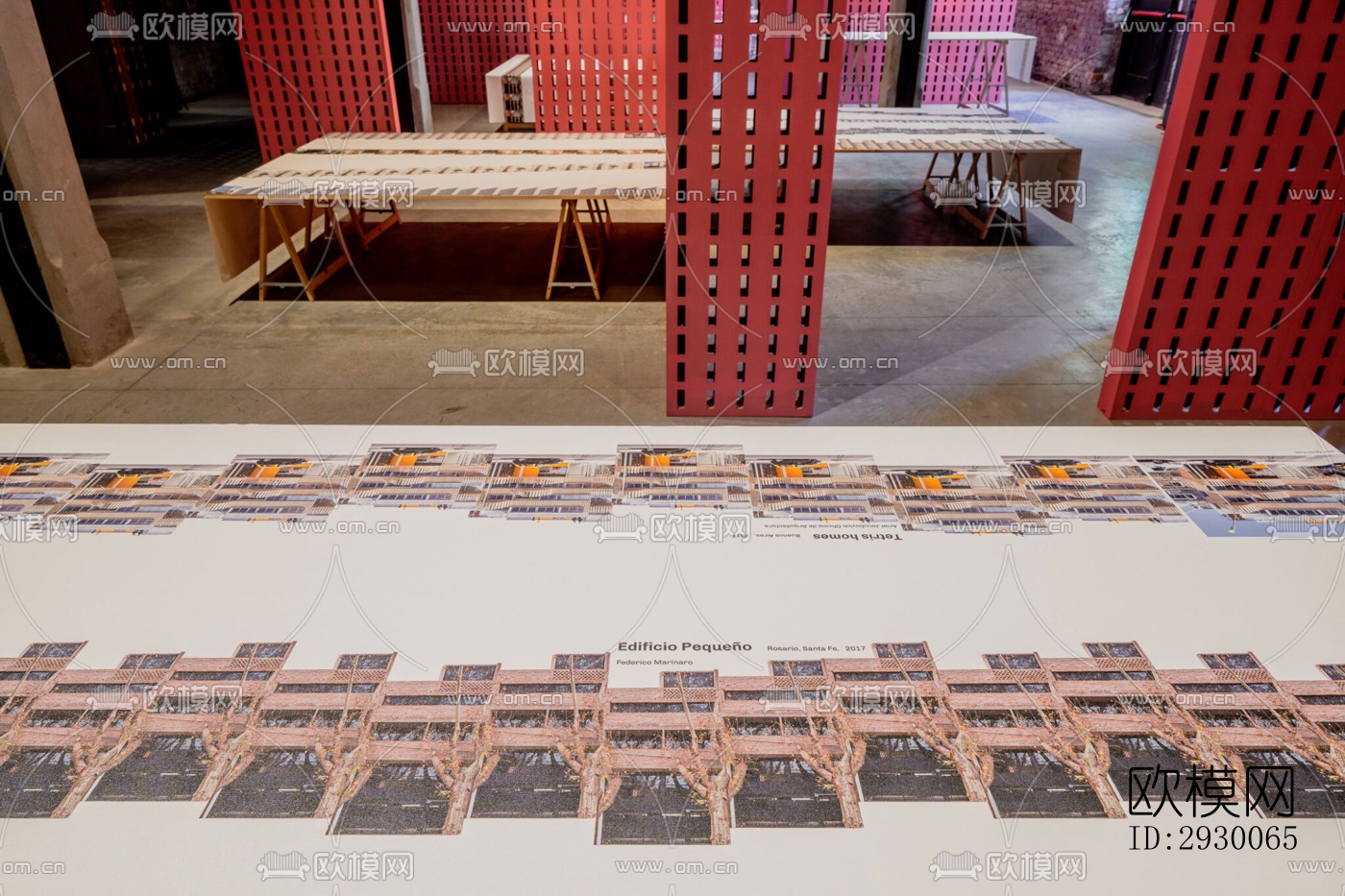 工业风展览展厅效果图下载（渲染图9）