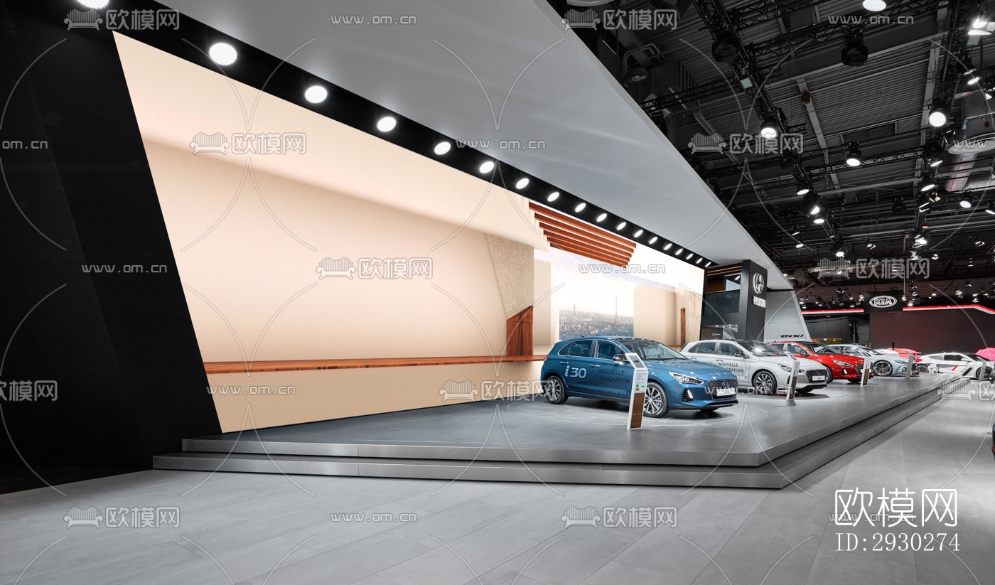 现代展览展厅效果图下载（渲染图9）