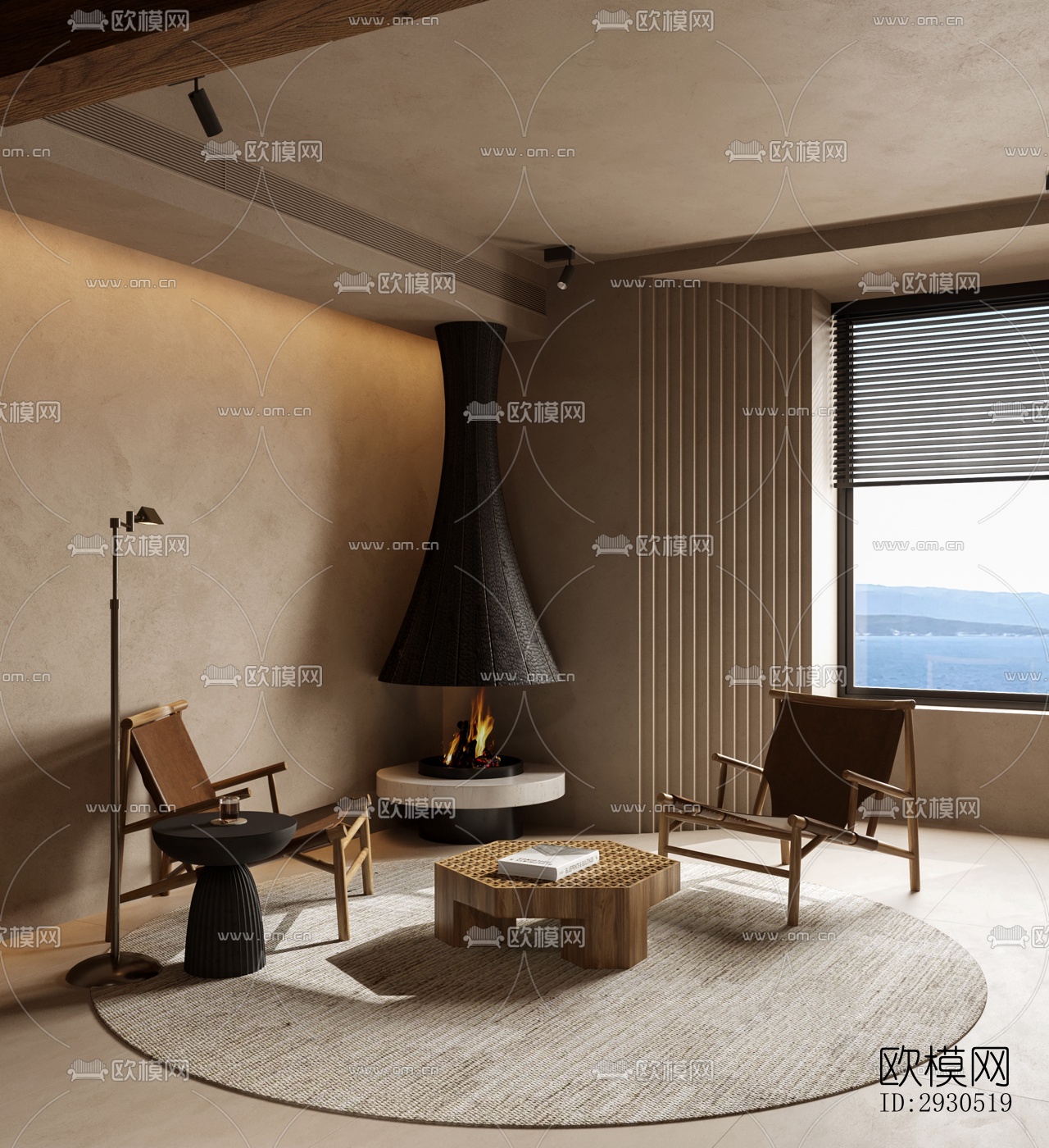 侘寂酒店民宿效果图下载（渲染图14）