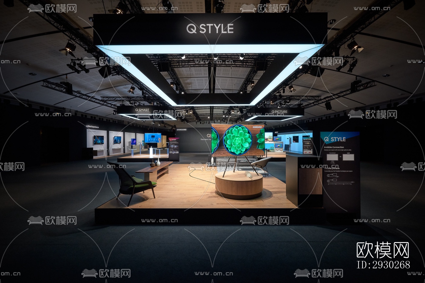 现代展览展厅效果图下载（渲染图11）