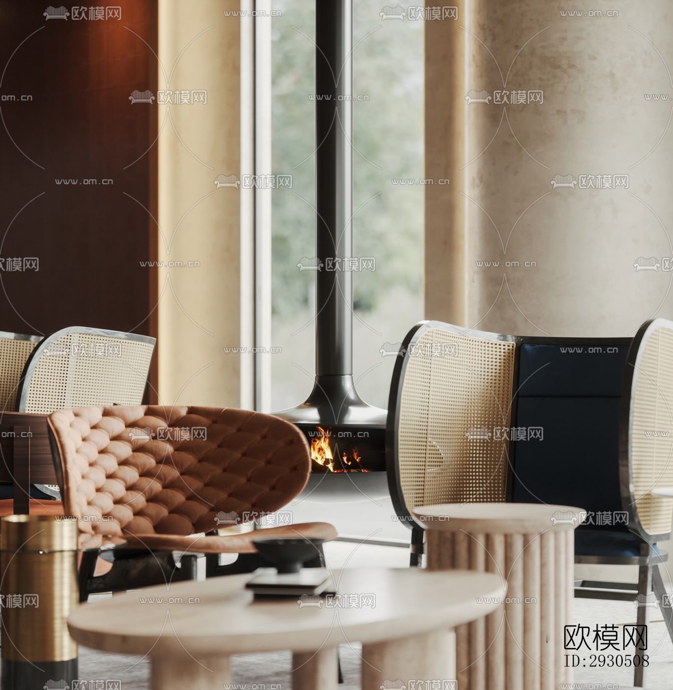 侘寂酒店民宿效果图下载（渲染图16）