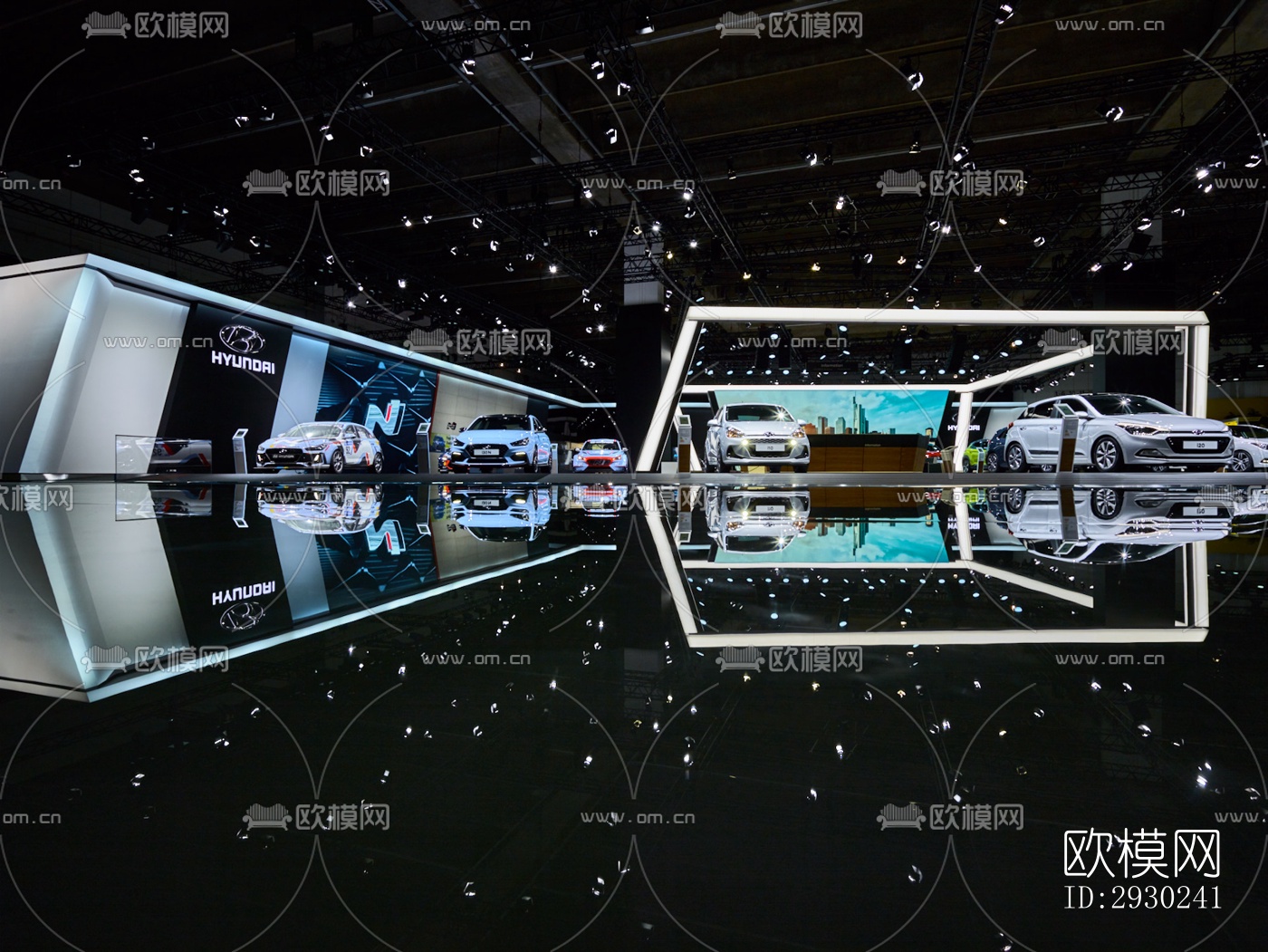 现代展览展厅效果图下载（渲染图4）