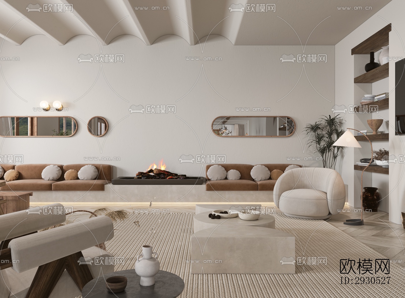 侘寂酒店民宿效果图下载（渲染图5）