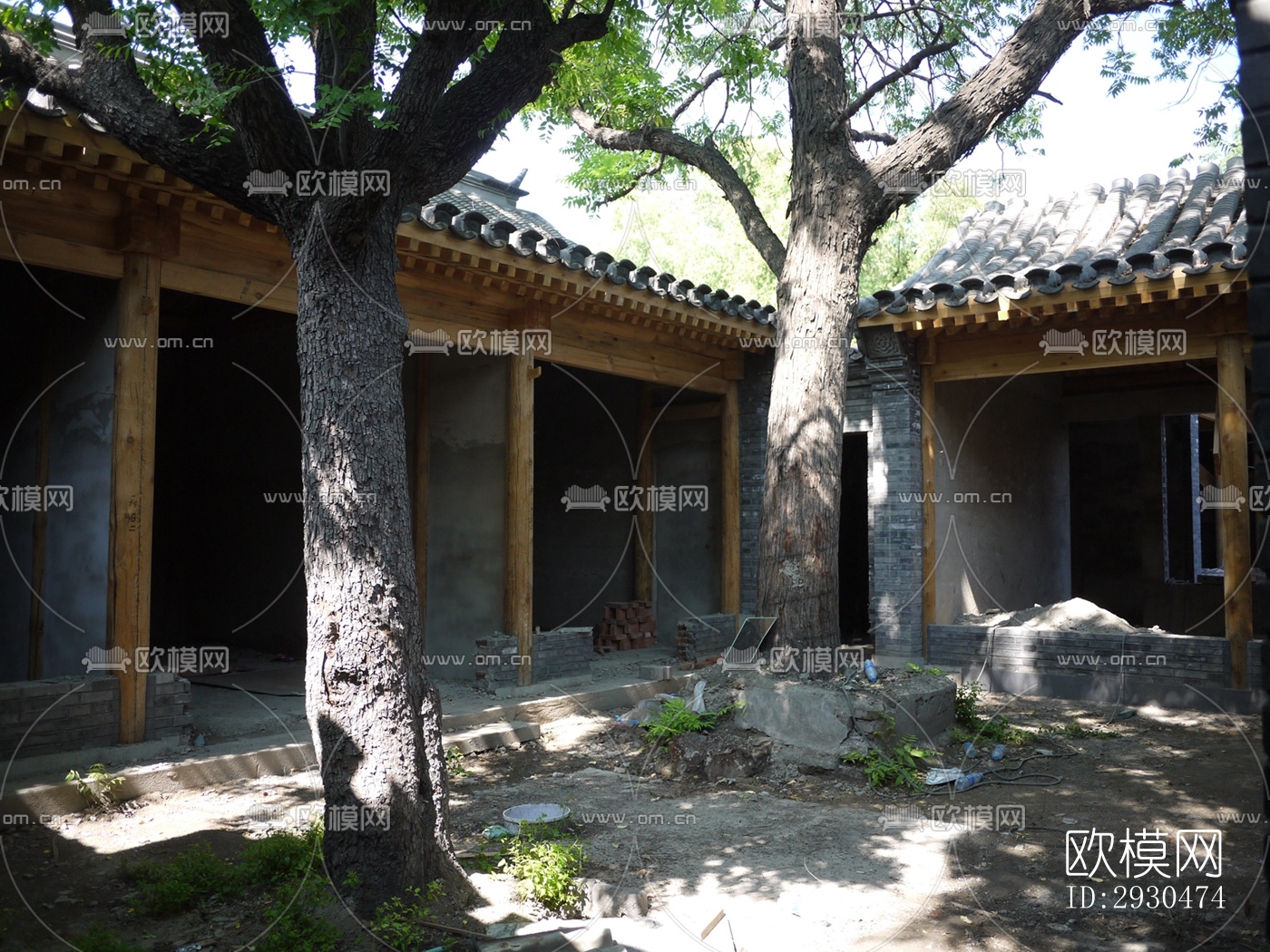 中式酒店民宿效果图下载（渲染图16）