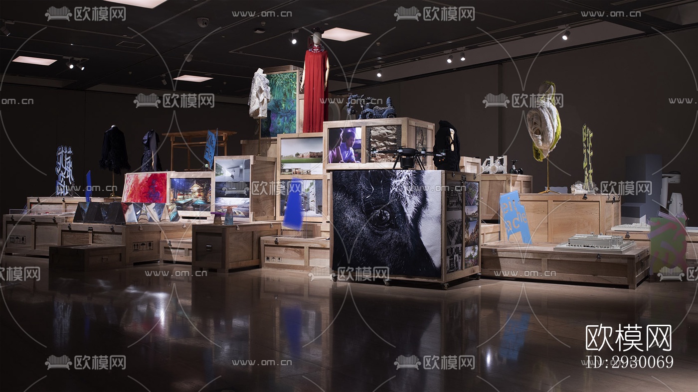 工业风展览展厅效果图下载（渲染图7）